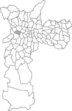 Location in the city of São Paulo