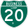 Business Interstate 20-B marker