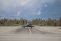 CT-115 Hawk taxiing along taxiway alpha