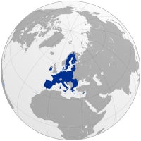 Map of the European Union and the UK