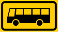 Bus stop (formerly used for local traffic and for long-distance traffic)