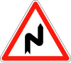 Double bend first to right