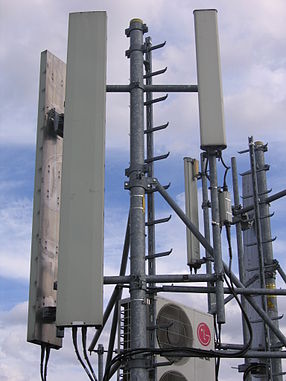A GSM base station on a rooftop in Paris. Also used several times without proper attribution.