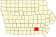 Wapello County map