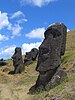 Moai carved from the tuff at Rano Raraku, Easter Island