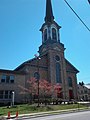 Church building with steeple