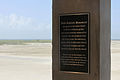 Pink Dolphin Monument (plaque), R.A. Apffel Park, Galveston Island, Texas, 2014