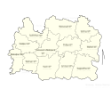 Polba-Dadpur CD block map showing GP areas