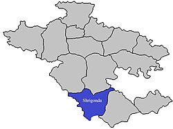 Location of Shrigonda Taluka in Ahmednagar district in Maharashtra