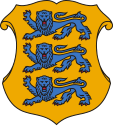 Coat of arms of Estonia (based on the Estridsen coat of arms, variants in use since the 13th century)