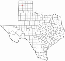 Location of Channing, Texas