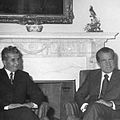 Ceausescu (right) with Richard Nixon