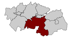 Location of the Montes de Toledo Comarca in Toledo Province