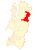 Location of the Coihaique commune in Los Aisén Region
