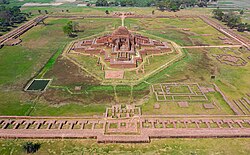 Aerial view of Somapura Mahavihara