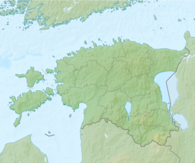 Map showing the location of Uljaste Landscape Conservation Area
