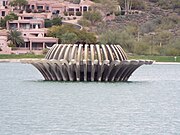 The “Famous World Fountain” is the world's fourth tallest fountain. The fountain does not operate in Windy Days. It is located in Fountain Park 12925 N Saguaro Boulevard