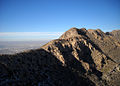 Franklin Mountains with Northwest El Paso in the background