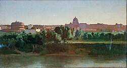 Vist of Castel Sant'Angelo, Jean Baptiste Camille Corot