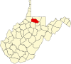 標示出馬里昂郡位置的地圖