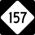 North Carolina Highway 157 marker