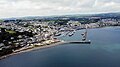 Distant view of Newlyn Harbour