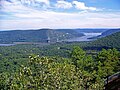 Looking east from Popolopen Torne, with Bear Mountain Bridge across the Hudson River