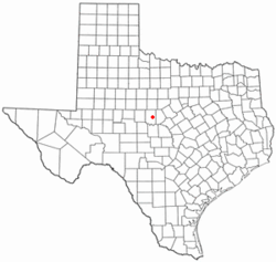 Location of Santa Anna, Texas