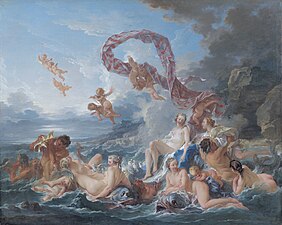 The Triumph of Venus; by François Boucher; 1740; oil on canvas; 130 × 162 cm; Nationalmuseum, Stockholm, Sweden