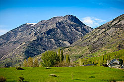 The Wasatch mountain range north of Lindon