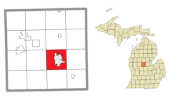 Location within Isabella County