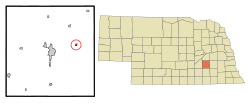 Location of Waco, Nebraska