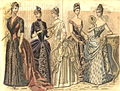 Victorian women were highly body conscious. They wore corsets to reduce their waistline, and bustles that magnified their buttocks.[151]