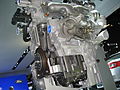 2.0L EcoBoost demo engine at the 2011 NAIAS. Note the exhaust manifold, not present on production North American engines