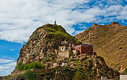 Monastery along the road from Shigatse to Mount Everest