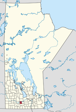 Location of the RM of Victoria in Manitoba