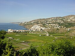 Landscape of the Costa Granadina near Salobreña.