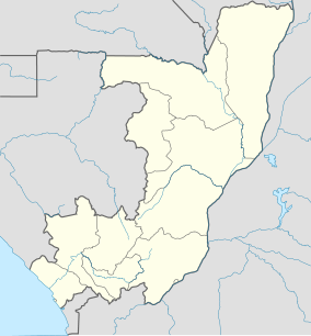 Map showing the location of Conkouati-Douli National Park