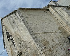 Église Saint-Blaise, west window mullion detail