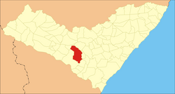 Location of Girau do Ponciano in Alagoas