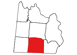 Location of Gulledge Township in Anson County