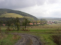 Southern part of Hředle with Homole Hill