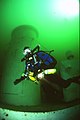 Kiss rebreather testing on HMCS Saskatchewan.