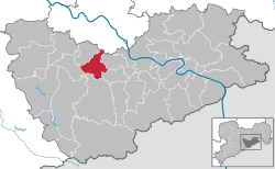 克賴沙在薩克森施韋茨-東厄爾士山縣的位置