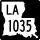 Louisiana Highway 1035 marker