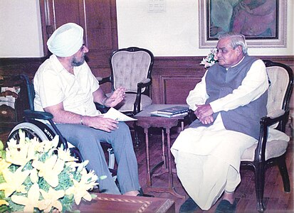 Ahluwalia with former Prime Minister of India - Atal Bihari Vajpayee