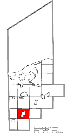Location of Wellington Township in Lorain County