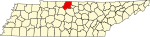 标示出索姆奈县位置的地图