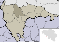 Location of Onnezies in Honnelles