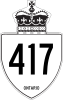 安大略417号省道 shield